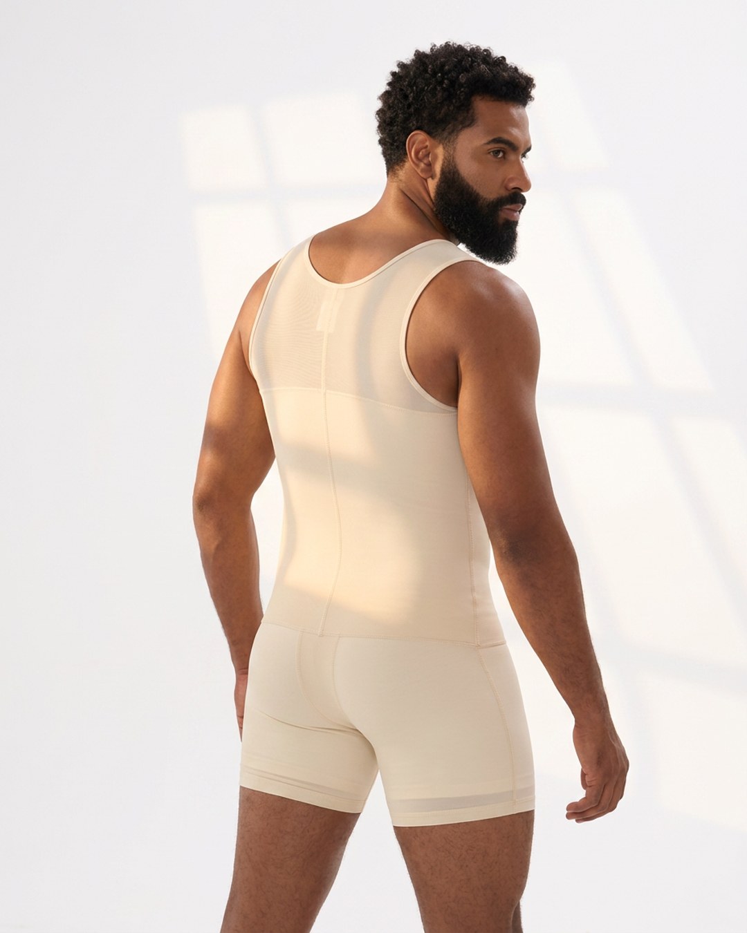 Mens Mid-Thigh Sleeveless Girdle - Curvisse