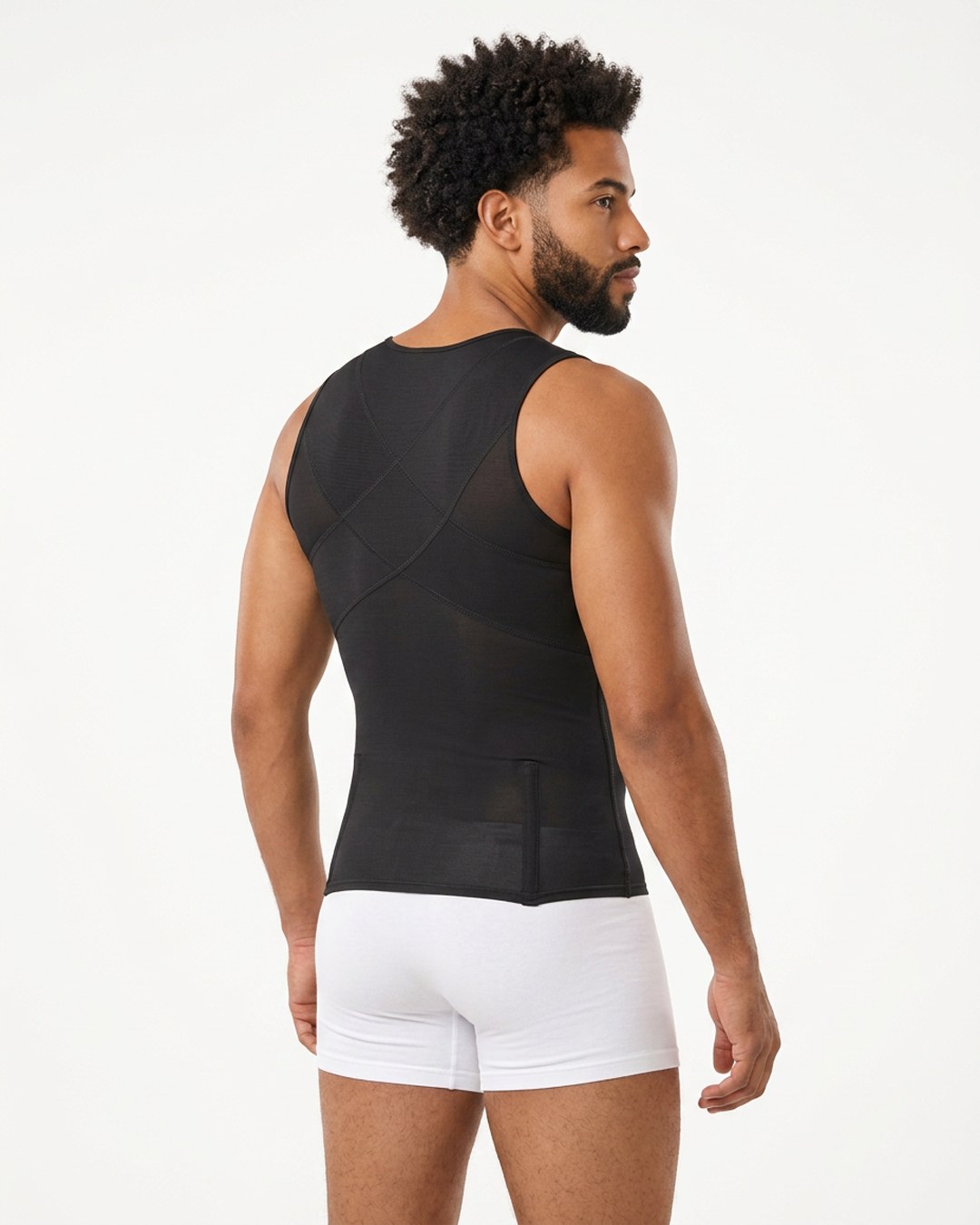 SCH666-2 Mens Sleeveless Chest and Back Girdle - Curvisse