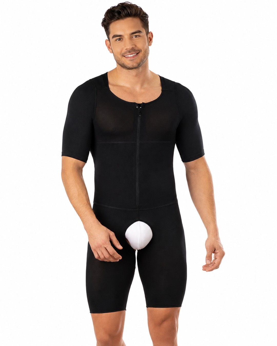 SCH667-1 Mens Long-Sleeve Knee-Length Girdle - Curvisse