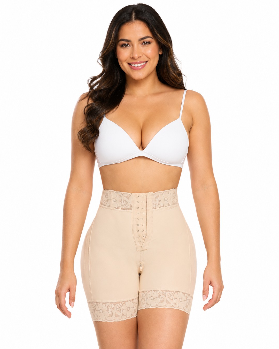 Mid-Thigh Shorts with Lower Abdomen Control - Curvisse